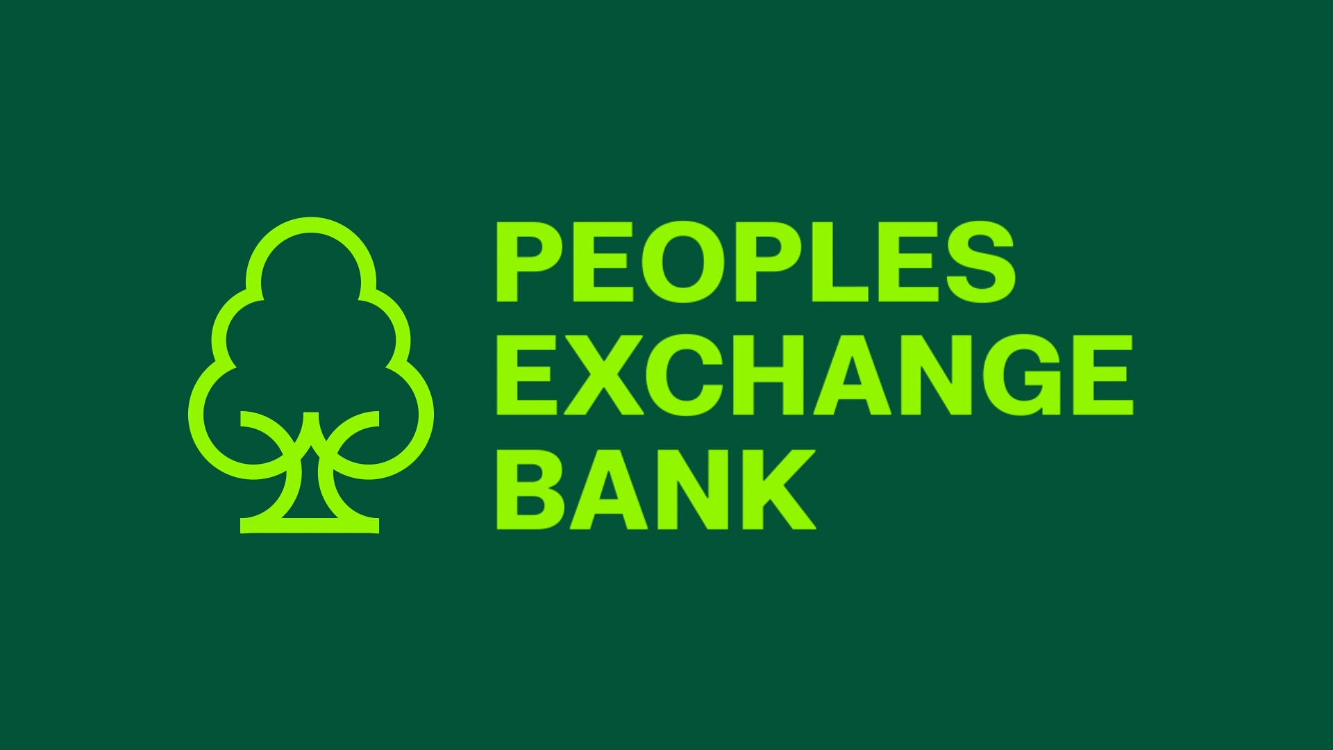 Peoples Exhange Bank Logo Animation Branding
